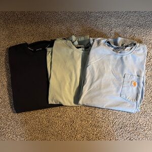 Carhartt Lot of Blue Work Shirts